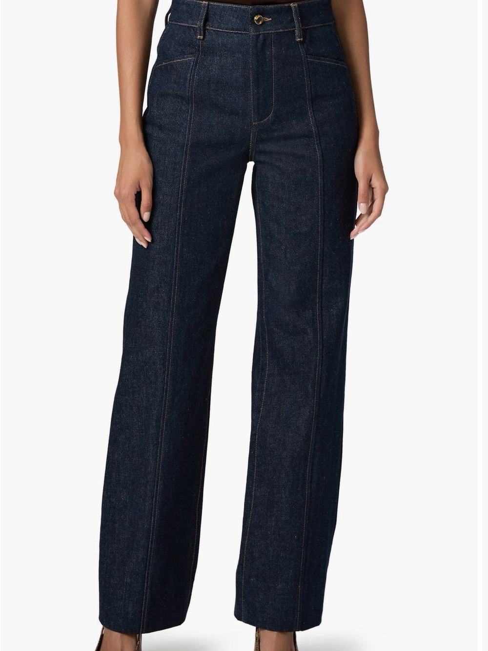 NWOT Paige Skye high waist Dark Indigo Wide-Leg Jeans - Women's - Picture 2 of 7